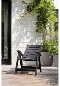 Тъмносив пластмасов градински стол Aruba – Keter