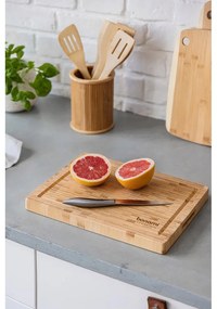 Бамбуков комплект кухненски прибори 8 бр. с поставка - Bonami Essentials