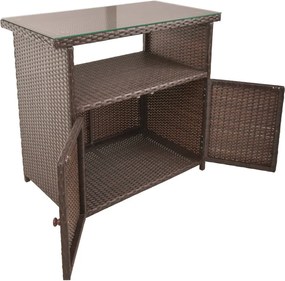 Градинска маса от изкуствен ратан 90x50 cm Padua – Garden Pleasure