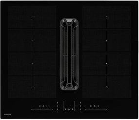 Klarstein AirJet FlexPro Down Air System, индукционен плот + абсорбатор, Гъвкава зона, Бустер
