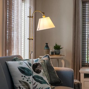 Интелигентна класическа подова лампа бронз с бяла включително Wifi A60 - Ashley