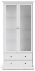 Бяла витрина 96x201 cm Paris – Tvilum