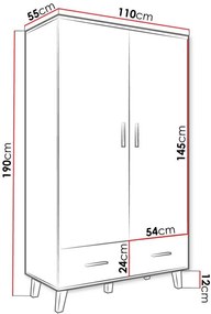 Гардероб Lotta 2-врати