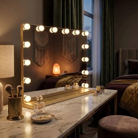 Огледало LED HOLLYWOOD L.Gold 80x60