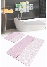 Розови килими за баня в комплект 2 бр. 60x100 cm – Mila Home