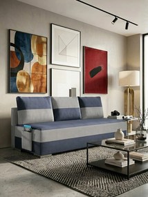 Разтегателен диван Atlas-Gray - blue