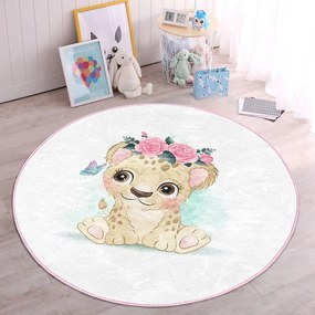 Бял детски килим ø 100 cm Comfort - Mila Home