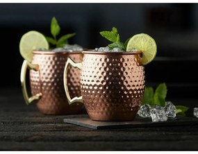 Стоманени чаши в комплект от 2 бр. в меден цвят 400 ml Moscow Mule – Lyngby Glas