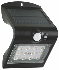 LED Соларно осветително тяло за стена с LED сензор / 1.5W IP65