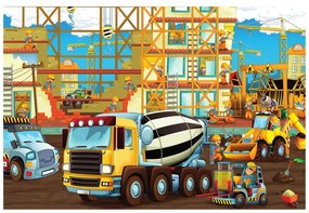 Самозалепващ тапет – Машини на строителната площадка
