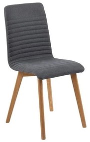 Комплект от 2 антрацитно сиви трапезни стола Arosa - Actona