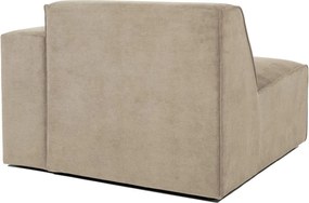 Бежов велурен модул на дивана (десен ъгъл) Sting - Scandic