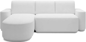 Ъглов диван Luxora-Бял-ляв
