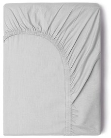 Сив памучен ластичен чаршаф , 140 x 200 cm - Good Morning