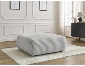 Светлосива табуретка от рипсено кадифе Lucien – Bobochic Paris