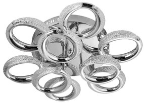 LED Плафониера 9xLED/14W/230V 3000-5000K Ø 53 см лъскав хром