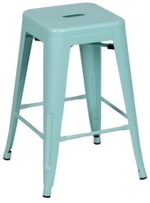 Тюркоазени метални бар столове в комплект 2 бр. (височина на седалката 61 cm) – Ixia