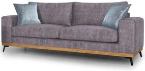 Триместен диван Dysine-Сиво