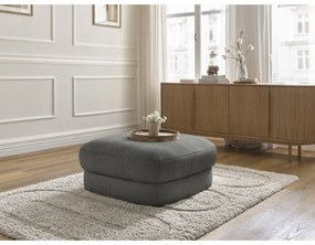 Тъмносива табуретка от прежда с примки от букле Leonore – Bobochic Paris