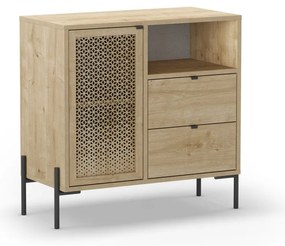 Шкаф в дъбов декор в естествен цвят 80x80 cm Inca - Marckeric