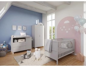 Кремав детски скрин 115x92x54 cm Alkmaar – Germania