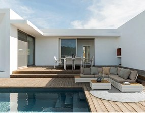 Алуминиева градинска маса за хранене 90x140 cm Elias – Bizzotto