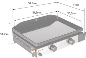 Газово барбекю - Plancha Somagic Solia 200