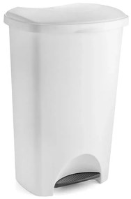 Бяла кофа за боклук с педали и капак, 41 x 33 x 62,5 cm - Addis