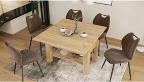 БРАВО Крафт Златен дъб - РАЗТЕГАТЕЛНА ХОЛНА МАСА С ПОВДИГАЩ МЕХАНИЗЪМ И С РАФТ