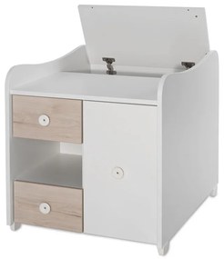 LORELLI Classic Трансформиращо се легло-люлка 190/72 см. MINI MAX БЯЛО/СВЕТЪЛ ДЪБ