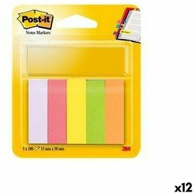 Лепящи Листчета Post-it 47,6 x 47,6 mm Многоцветен (12 броя)