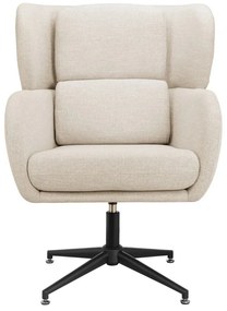 Бяло кадифено кресло Vanessa – Støraa