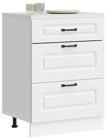 854279 vidaXL Кухненски шкаф, "Kalmar", бял, инженерно дърво