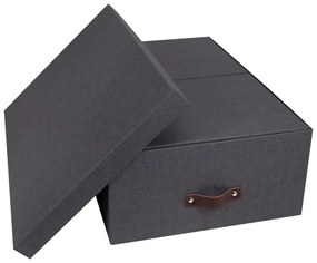 Комплект от 3 черни кутии за съхранение Inge - Bigso Box of Sweden
