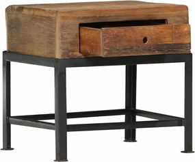 282890 vidaXL Нощно шкафче, 40x35x40 см, регенерирано дърво масив