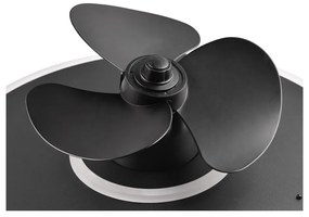 Матово черно LED осветително тяло за таван Nybro – Trio