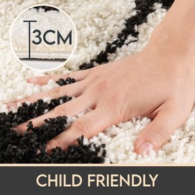 Черно-кремав детски килим ø 100 cm Fun – Ayyildiz Carpets