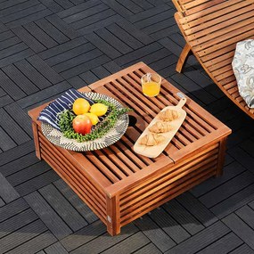 Капак за стойка за чадър от акациево дърво 62 x 62 x 26 cm