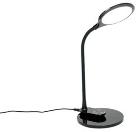 Настолна и стенна лампа черна с LED с сензорен димер - Joni