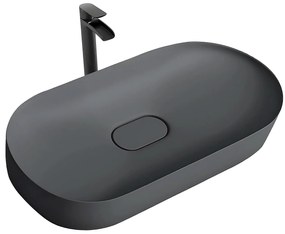 Умивалник МРАМОРЕН КОМПОЗИТ Rea  IRIS 71 CM GREY MATT