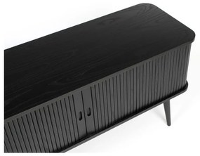 Черен скрин с чекмеджета и плъзгащи се врати Barbier - Zuiver