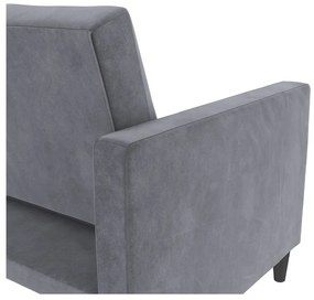 Сив кадифен диван 207 cm Celine – Støraa