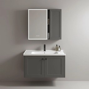 Комплект мебели за баня с мивка Monti 60cm Grey