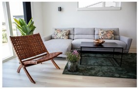 Сгъваем стол от тиково дърво и кожа Montana - House Nordic