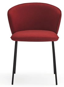 Червени тапицирани трапезни столове в комплект 2 бр. Add – Teulat