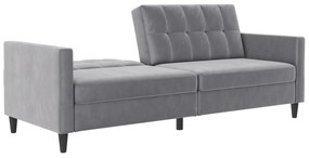 Светлосив кадифен диван 203 cm Hartford – Støraa