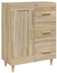 812225 vidaXL Сайдборд, дъб сонома, 69,5x34x90 см, инженерно дърво