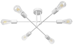 Плафон КОМПАС, бял, 6xE27