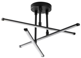 Черно LED осветително тяло за таван 26x51 cm Umut – Opviq lights