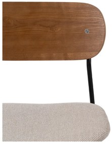 Кафяви и кремави трапезни столове в комплект от 4 броя Moe - Ixia